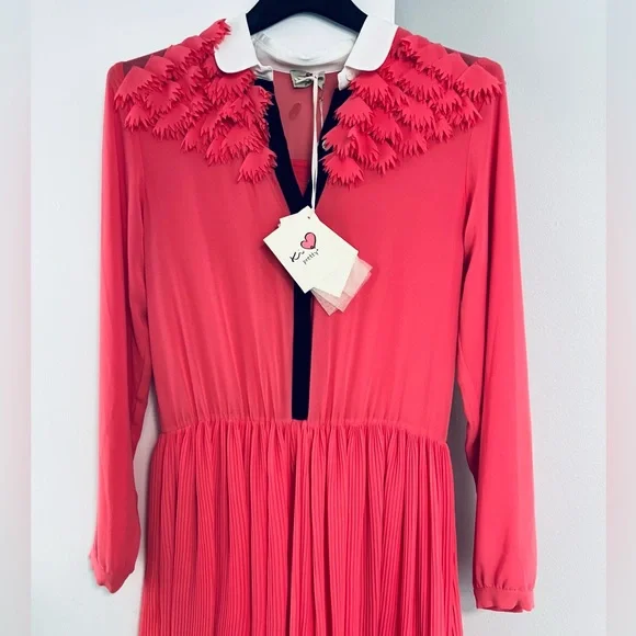 KIA Pretty***Made in Italy Pink Party Dress***Size 12 $340 - Picture 3 of 10